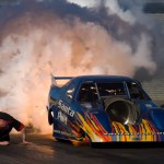 santa pod air display thunderball jet car