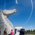 kelpies with the Queen