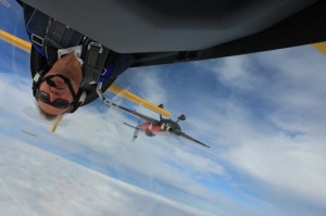 Mark Jefferies & Tom Cassells - air display - formation loop inverted