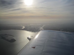 RV7 in the air over Belgium