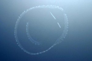 Smiley sky write by Mark Jefferies air displays