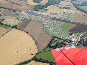 Santa Pod aerial photo taken prior to a show by Mark Jefferies Air Displays