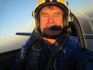 Mark Jefferies on a training flight out of Perth