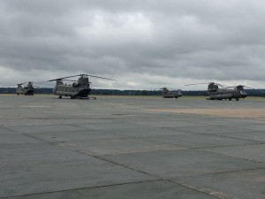 Chinook on the ramp at Odiham