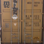 Sea container with GJOKR packed